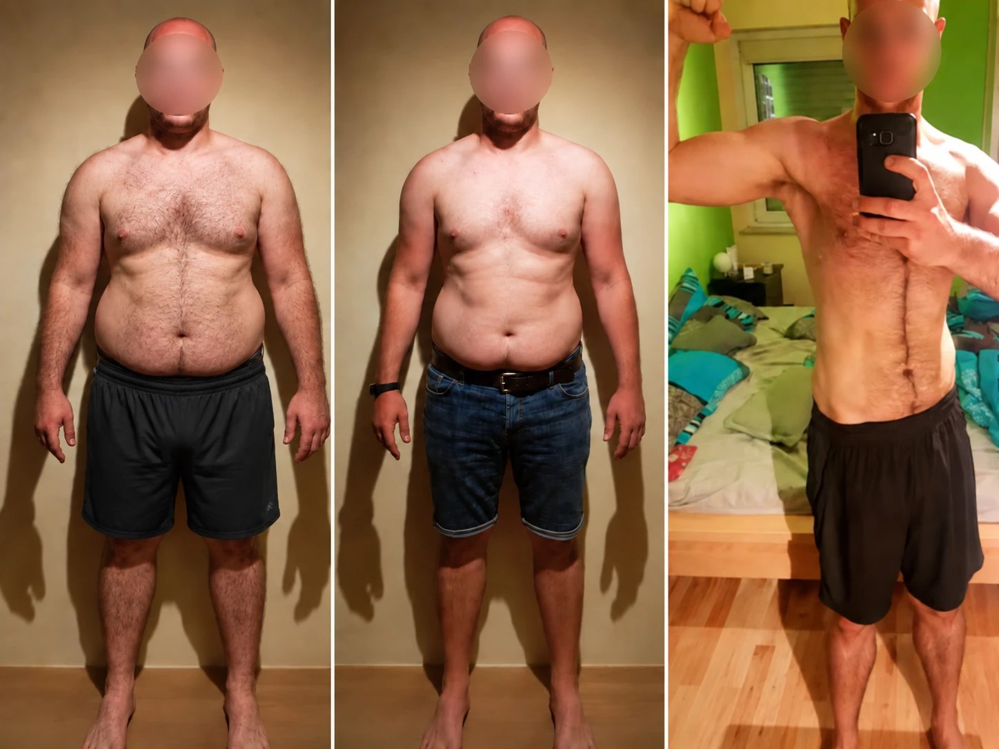 Germán antes y después de su proceso