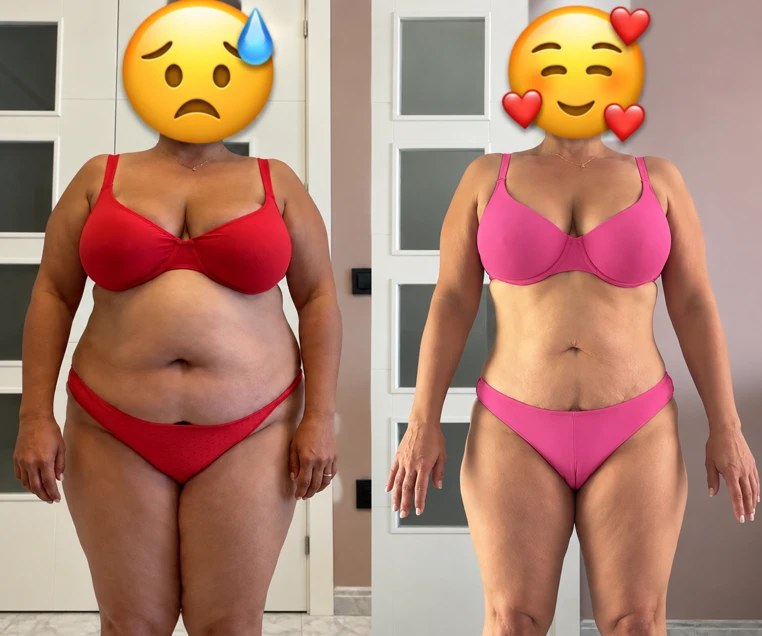 Karen antes y después de su proceso